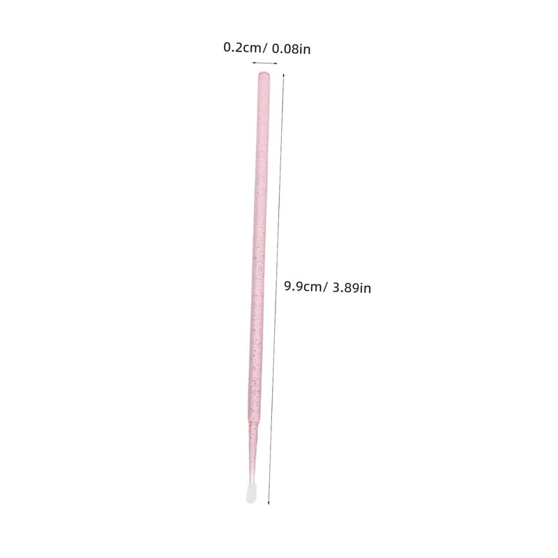 100 قطعة مسحات صغيرة يمكن التخلص منها لملحقات الرموش، مكياج، سهلة السفر، أدوات تجميل - Image 3