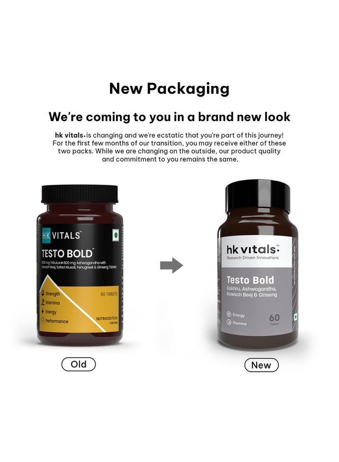 HEALTHKART هيلث كارت hk فيتالز تيستو بولد (60 قرص) | معزز التستوستيرون للرجال | للطاقة، التحمل، والقوة - Image 2