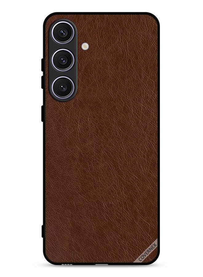 Covernex Samsung Galaxy S25 Protective Case Cover Leather Pattern - Image 1