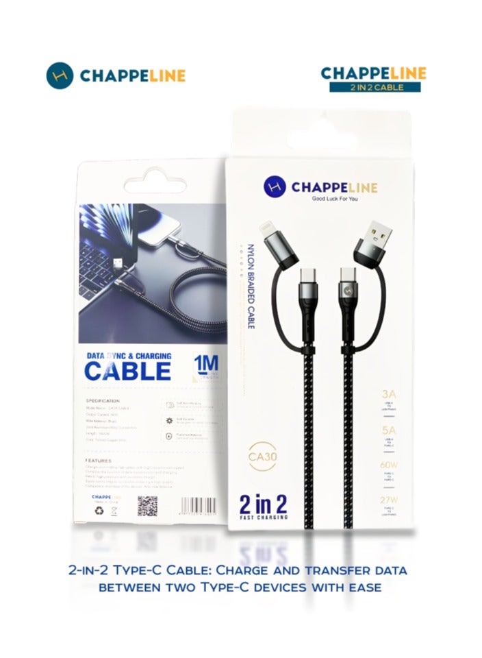 CHAPPELINE Data Sync and Fast Charging Cable for High-Speed Charging and Quick Data Transfer