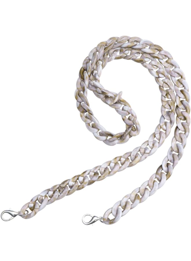 Acrylic Bag Chain Straps Plastic Wallet Straps Replacement Shoulder Bag Chain for Making DIY Bags Repair 120cm  - Image 1