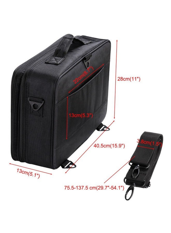 STORE 2508 Store2508® Professional Travel Vanity Case with Adjustable Partitions (Black, 40.5 * 28 * 13 Cm) - Image 4