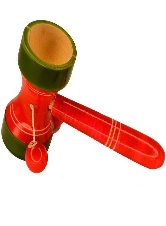Santarms Handmade Wooden Rattle Toy (Green) - Image 1