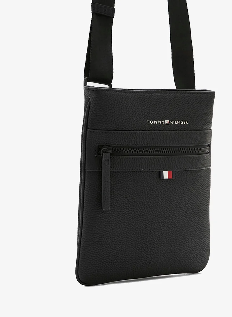 TOMMY HILFIGER Black Logo Messenger for Men | Best Price UAE