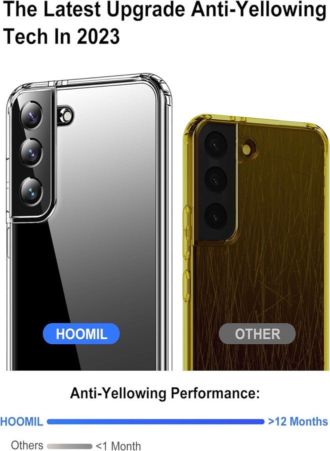 HOOMIL Case for Samsung Galaxy S21+ Plus (ONLY 6.7-Inch), Non-Yellowing, Drop Protection, Anti-Scratch Transparent Hard Back Phone Cover - Crystal Clear - Image 4