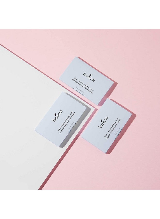 boscia boscia Clear Complexion Blotting Linens - Vegan, Cruelty-Free, Natural Skin Care - Oil Blotting Sheets for Face - For Combination to Oily Skin Types - Travel Size - 100 Sheets - Image 4