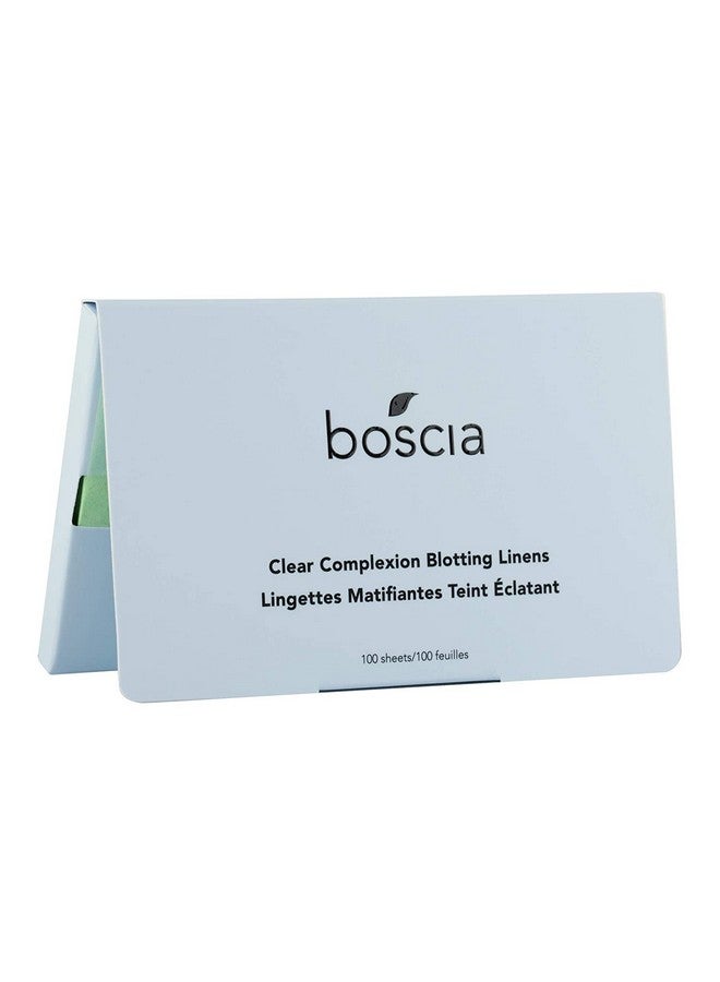 boscia boscia Clear Complexion Blotting Linens - Vegan, Cruelty-Free, Natural Skin Care - Oil Blotting Sheets for Face - For Combination to Oily Skin Types - Travel Size - 100 Sheets - Image 1