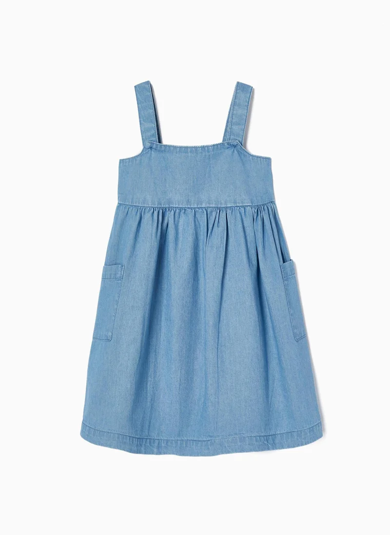 زيبي Denim Dress for Baby Girls