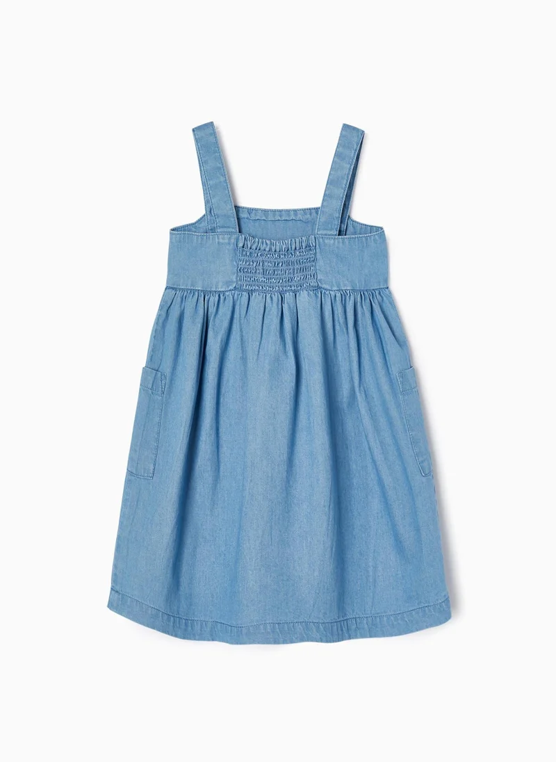 زيبي Denim Dress for Baby Girls