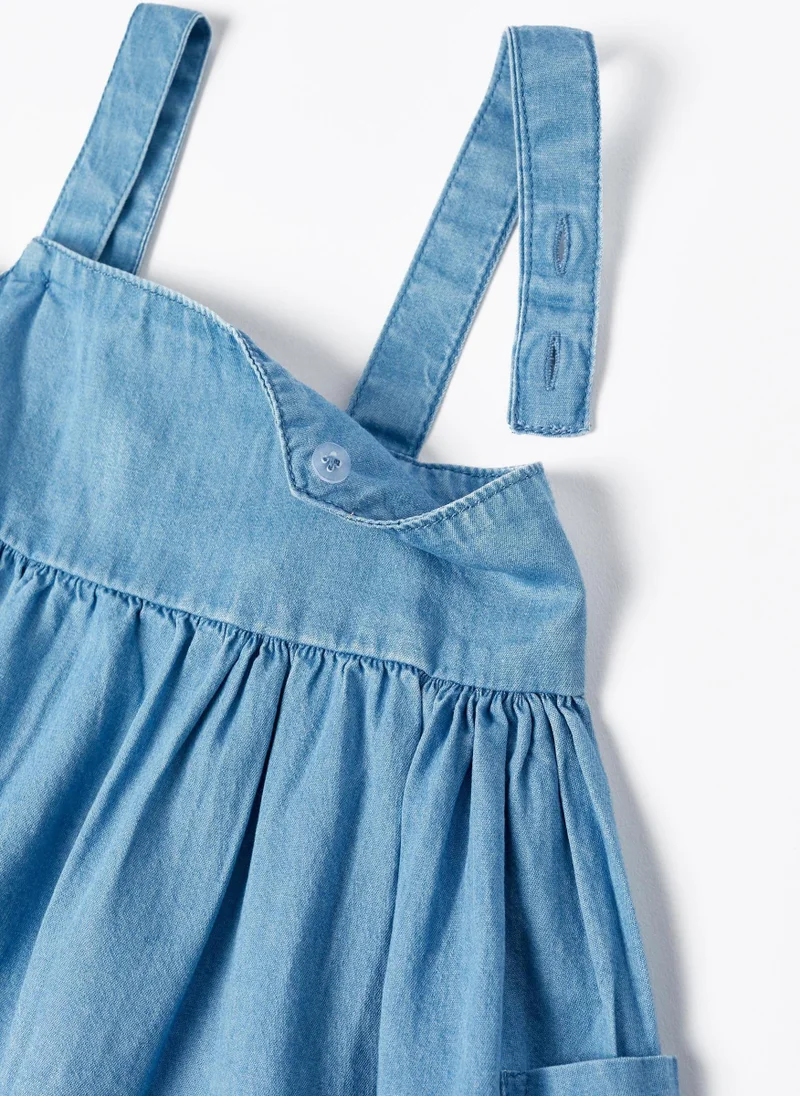 زيبي Denim Dress for Baby Girls