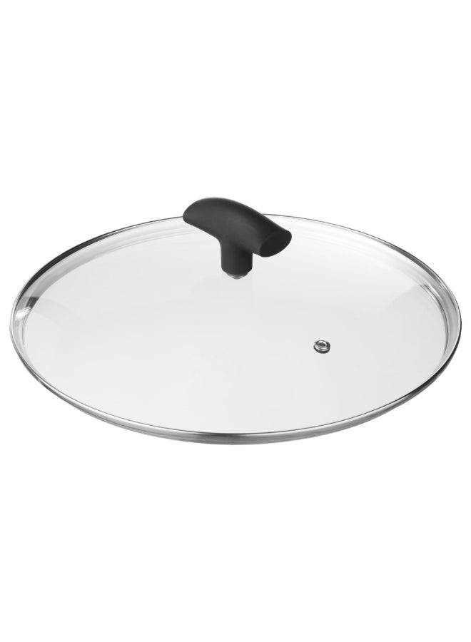 Five Simply Smart Caractere Forged Aluminium Saute Pan with Lid Black and Clear 28 cm 111011 - Image 2