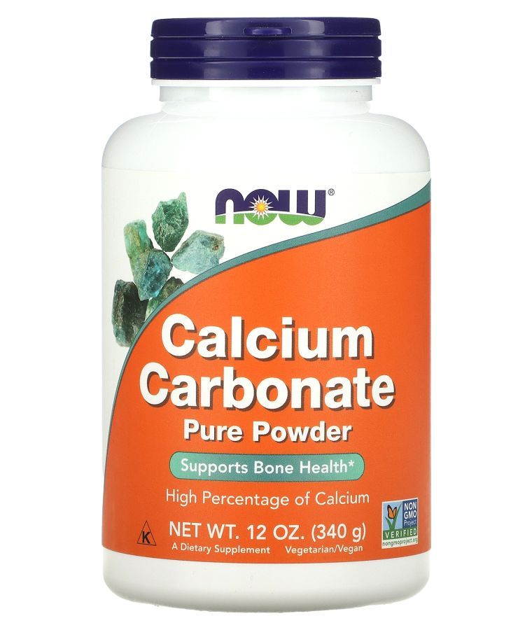 now Calcium Carbonate Pure Powder 12 oz (340 g)