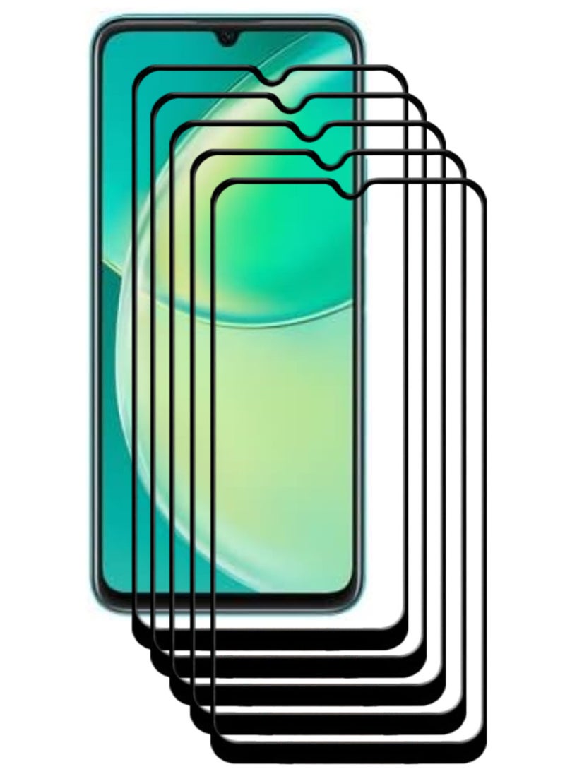 ACLIX 5 Pieces Antistatic ESD Dustproof Premium Quality High Definition Tempered Glass Screen Protector Designed For Huawei nova Y60 - Image 1