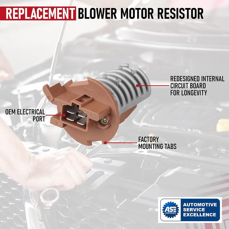 AA Ignition Rear HVAC Blower Motor Resistor for Honda Pilot & Acura MDX - Image 4