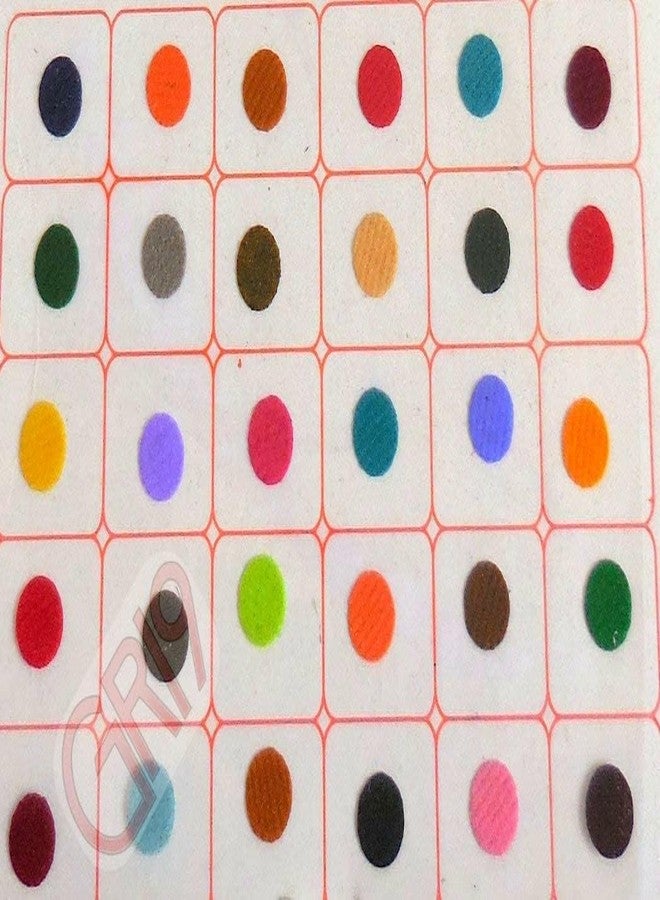 GRI9 360 Bindi Temporary Tattoos Multicolored bindis, Forehead Bindi For Women, Indian Tikka Bindi For Women - Image 3