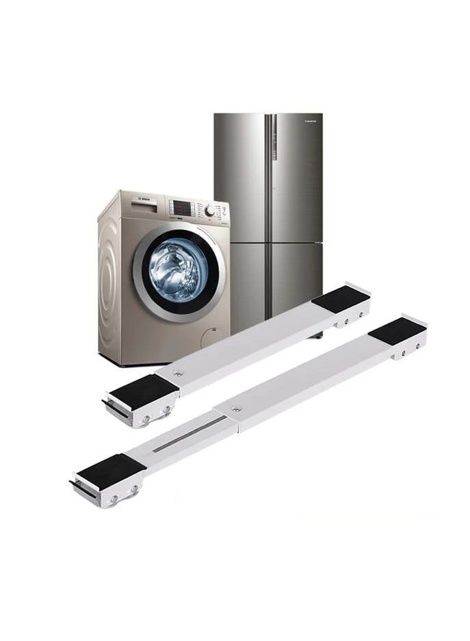 BAIG Heavy Duty Furniture Appliances Rollers, Extensible Washing Machine Base Mobile Wheels for Refrigerators, Dryers, Dishwashers and other Heavy Objects, Max Load 1100 lb, Non-Slip - Image 1