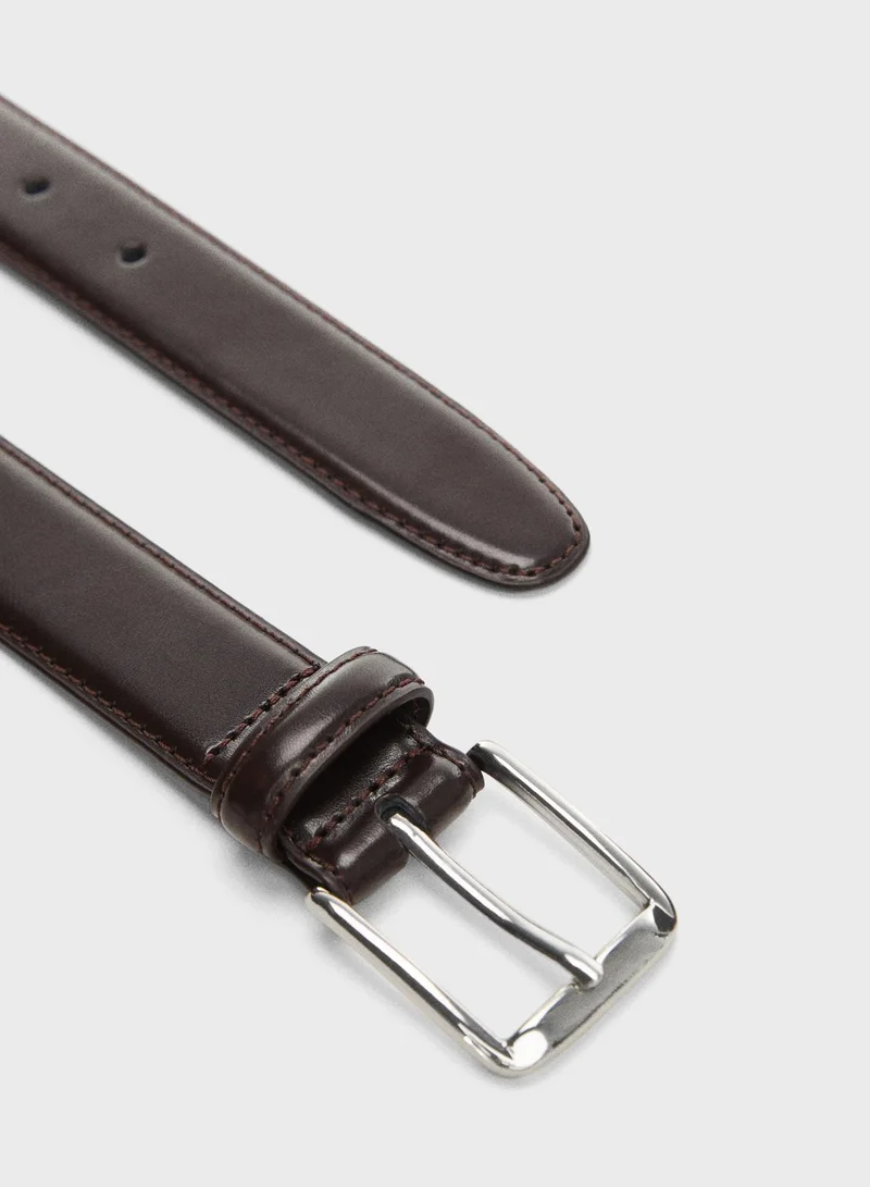 Mango Man Basico Allocated Hole Belt