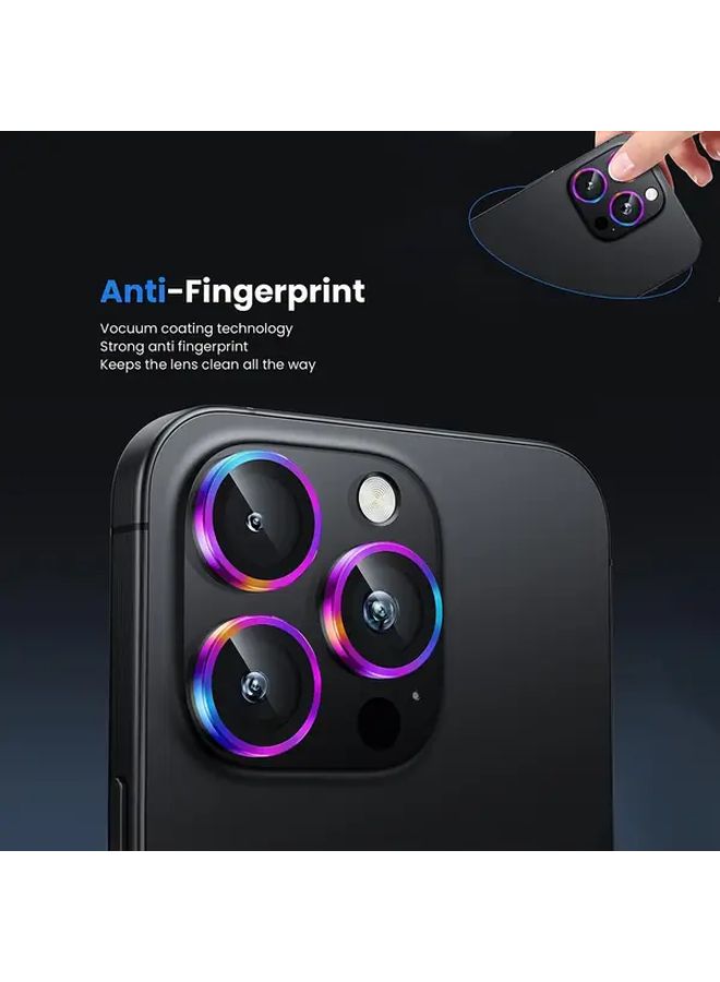 حامي عدسة الكاميرا الزجاجي المقسى الملون لـ iPhone 14 Plus سهل التركيب - Image 2