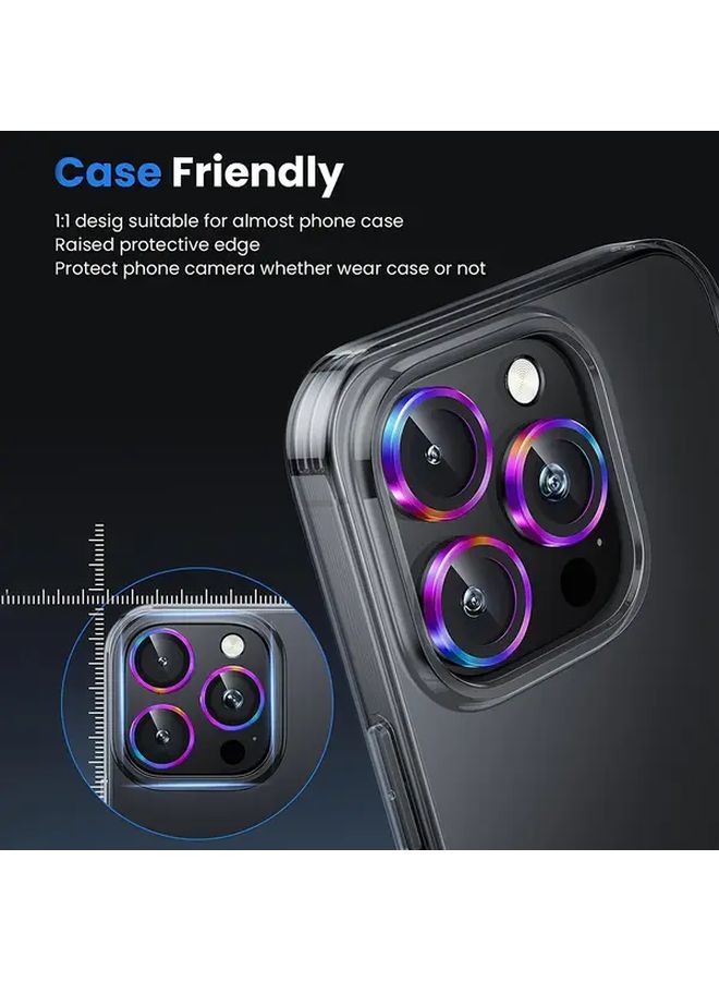حامي عدسة الكاميرا الزجاجي المقسى الملون لـ iPhone 14 Plus سهل التركيب - Image 4