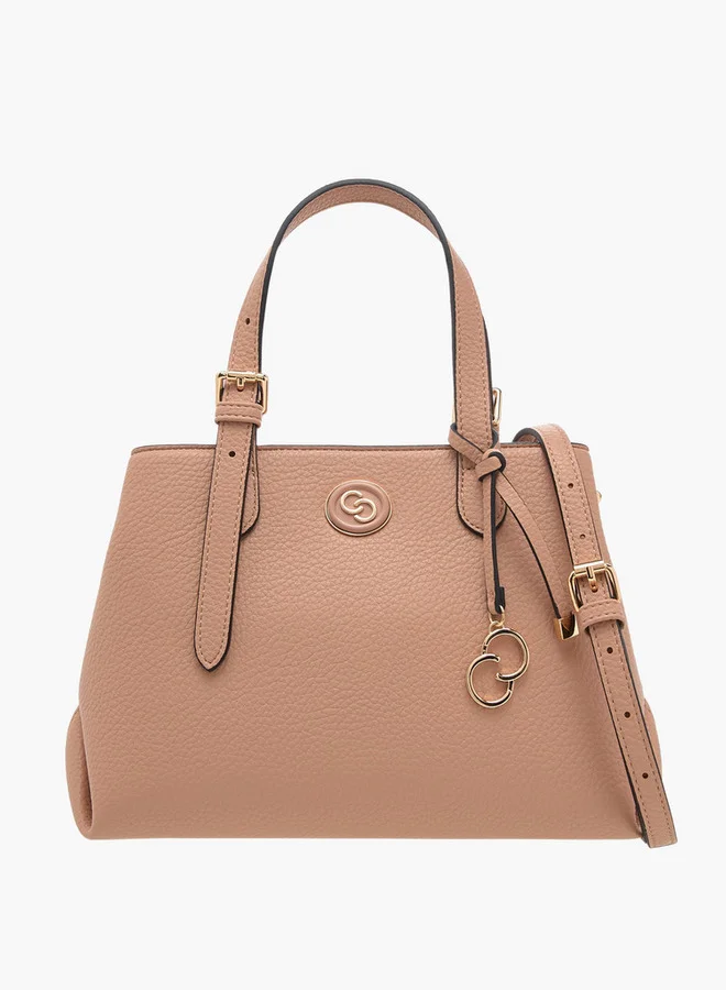 Celeste Solid Tote Bag with Double Handles and Detachable Strap