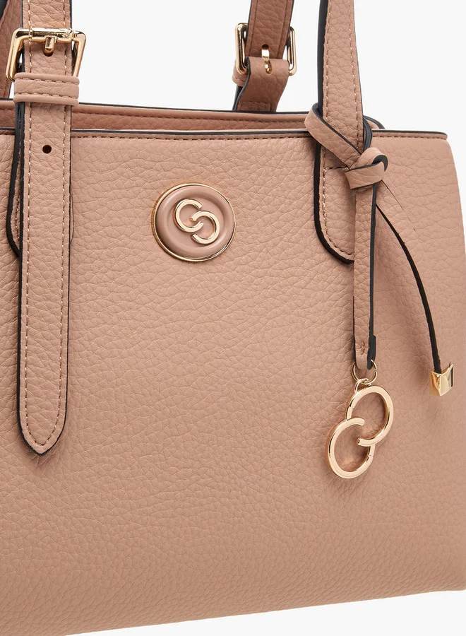 Celeste Solid Tote Bag with Double Handles and Detachable Strap
