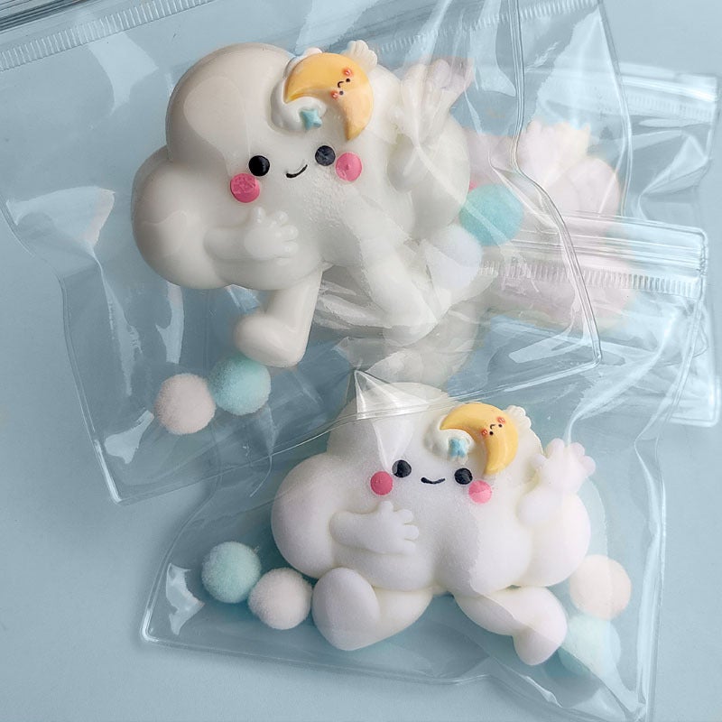 Cartoon Marshmallow Cloud Squishy Popular Style Creamy Glossy Cloud Soft Cute Girly Creative Squishy Toy - Image 2