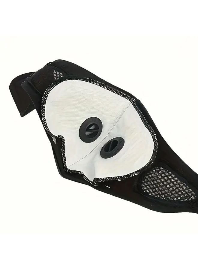 Black Sports Mask For Cycling Running And Outdoor Activities 1pc - Image 3