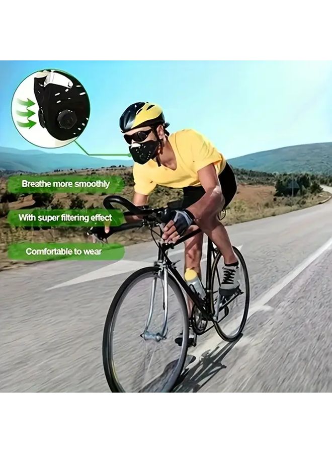 Black Sports Mask For Cycling Running And Outdoor Activities 1pc - Image 5