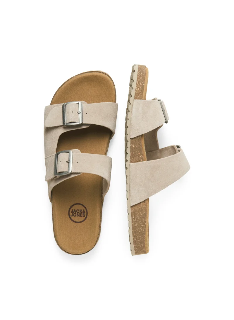 Suede Flat Sandals