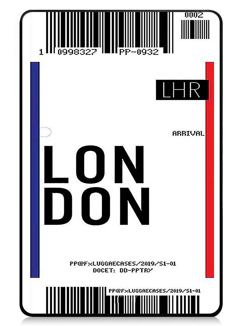 Theodor Protective Flip Case For Xiaomi Pad 7 & Xiaomi Pad 7 Pro With Trifold Stand Auto Wake Sleep Shockproof Cover - London boarding pass - Image 1