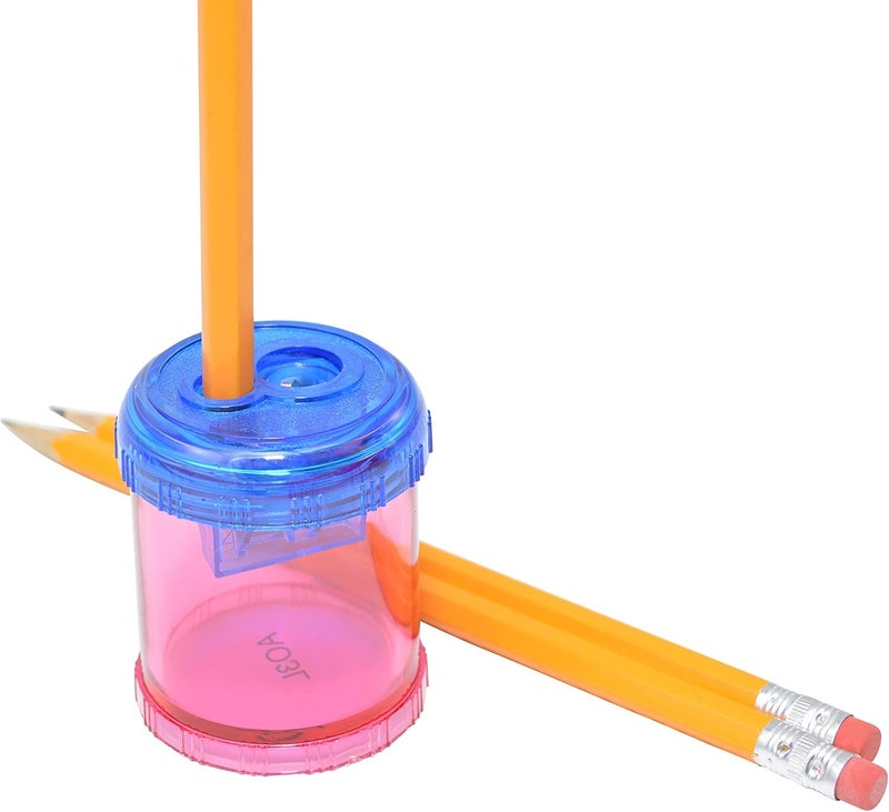 Westcott Plastic Manual Pencil and Crayon Sharpener Assorted Colors 12202 single - Image 5
