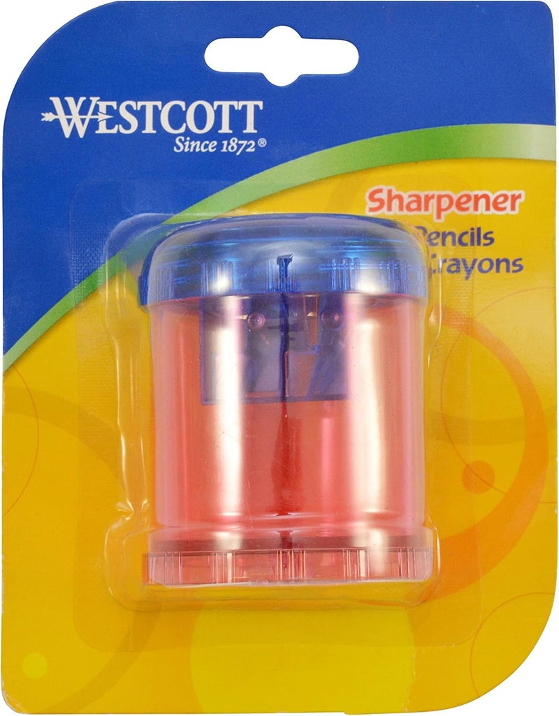 Westcott Plastic Manual Pencil and Crayon Sharpener Assorted Colors 12202 single - Image 2