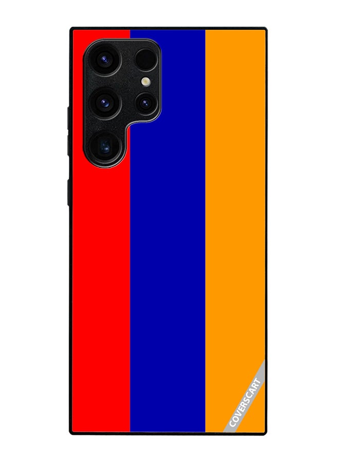 COVERSCART Protective Case Cover For Samsung Galaxy S22 Ultra 5G Armenia Flag Design Multicolour