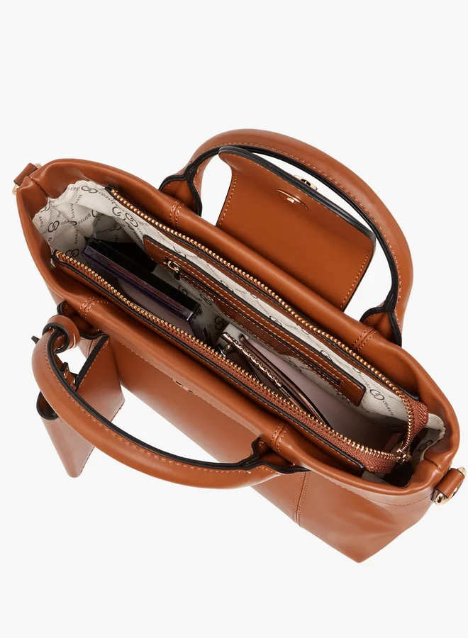 Celeste Solid Tote Bag with Pouch