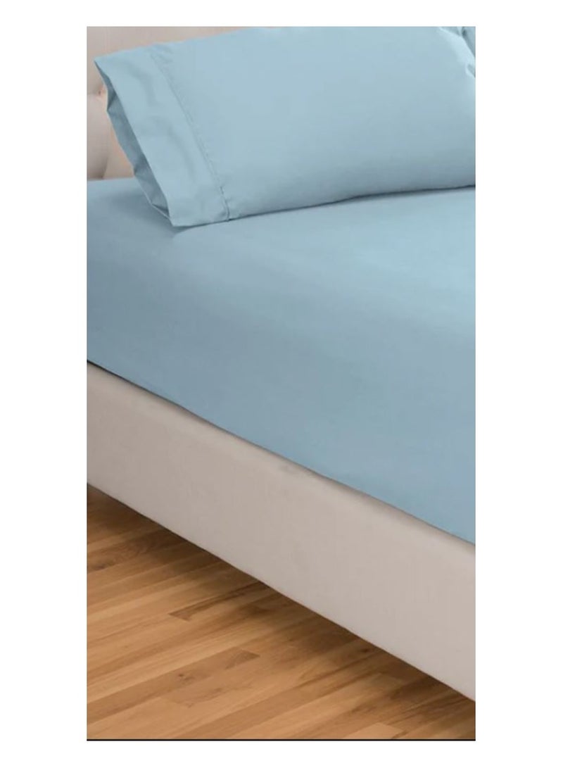 Mercury Single 3 Pcs Fitted Sheet Set - Lightweight and Soft, 90 GSM, Includes One Fitted Sheet, One Bed Sheet and One Pillow Cases - Image 4