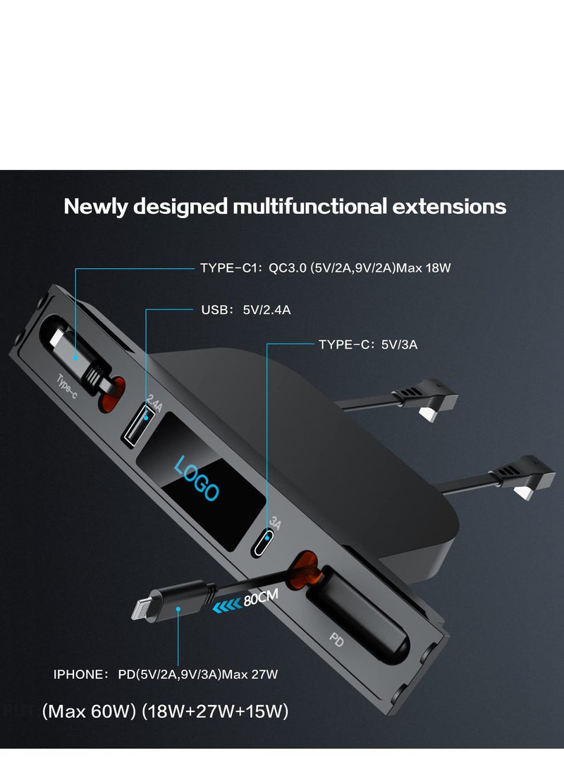 SYOSI Car USB Charger Multi Port for 2021 2022 2023 Tesla Model 3/Y | Tesla USB Hub with Blue Led Light | Tesla Model 3/Y Accessories 100% Fit Center Console Adapter | Tesla Phone Charger - Image 2