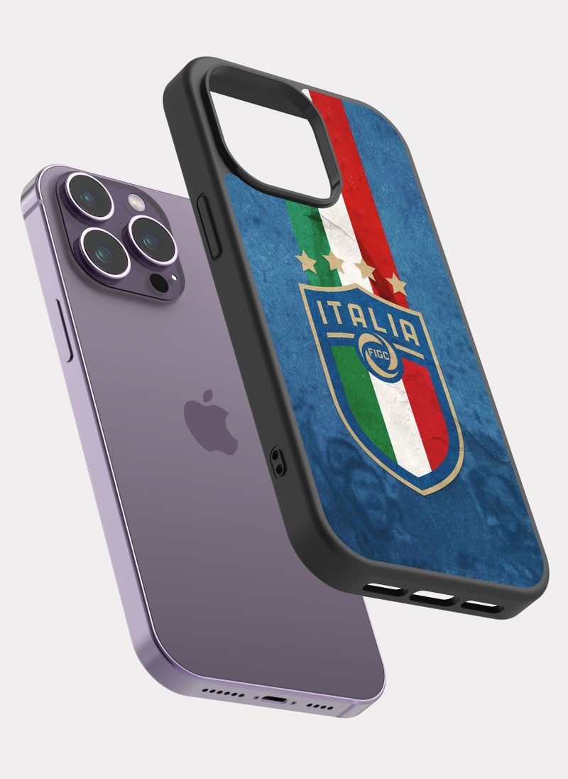 بكسلات كفر ايفون 14 برو ماكس منتخب ايطاليا ازرق - Image 2