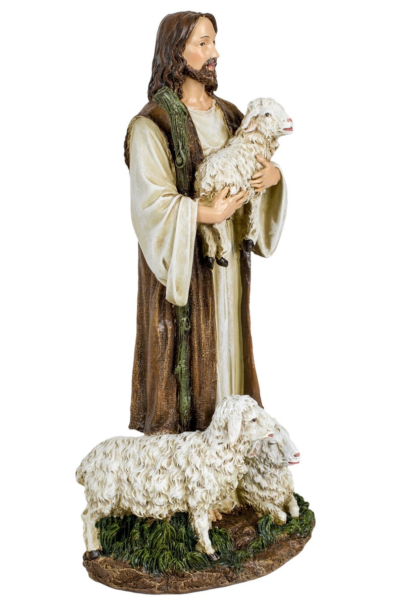 Joseph's Studio by Roman, 12" H The Good Shepherd Figurine, Religious Gifts, Home Decor, - Image 3