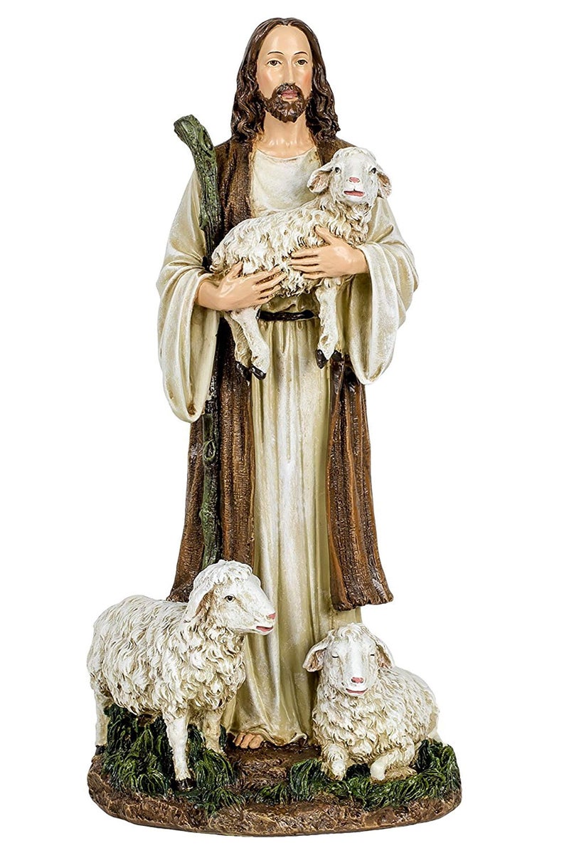 Joseph's Studio by Roman, 12" H The Good Shepherd Figurine, Religious Gifts, Home Decor, - Image 5