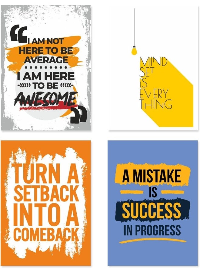Paper Plane Design Paper Plane Design Quote and Motivational Poster Set of 10 (Size 45 x 30 cm) - Image 2