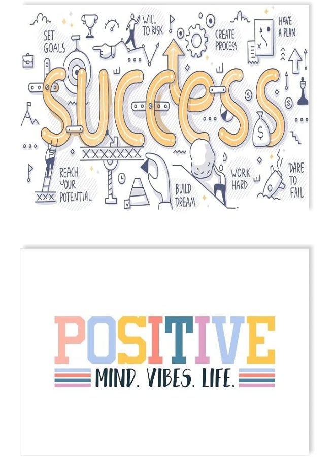 Paper Plane Design Paper Plane Design Quote and Motivational Poster Set of 10 (Size 45 x 30 cm) - Image 4