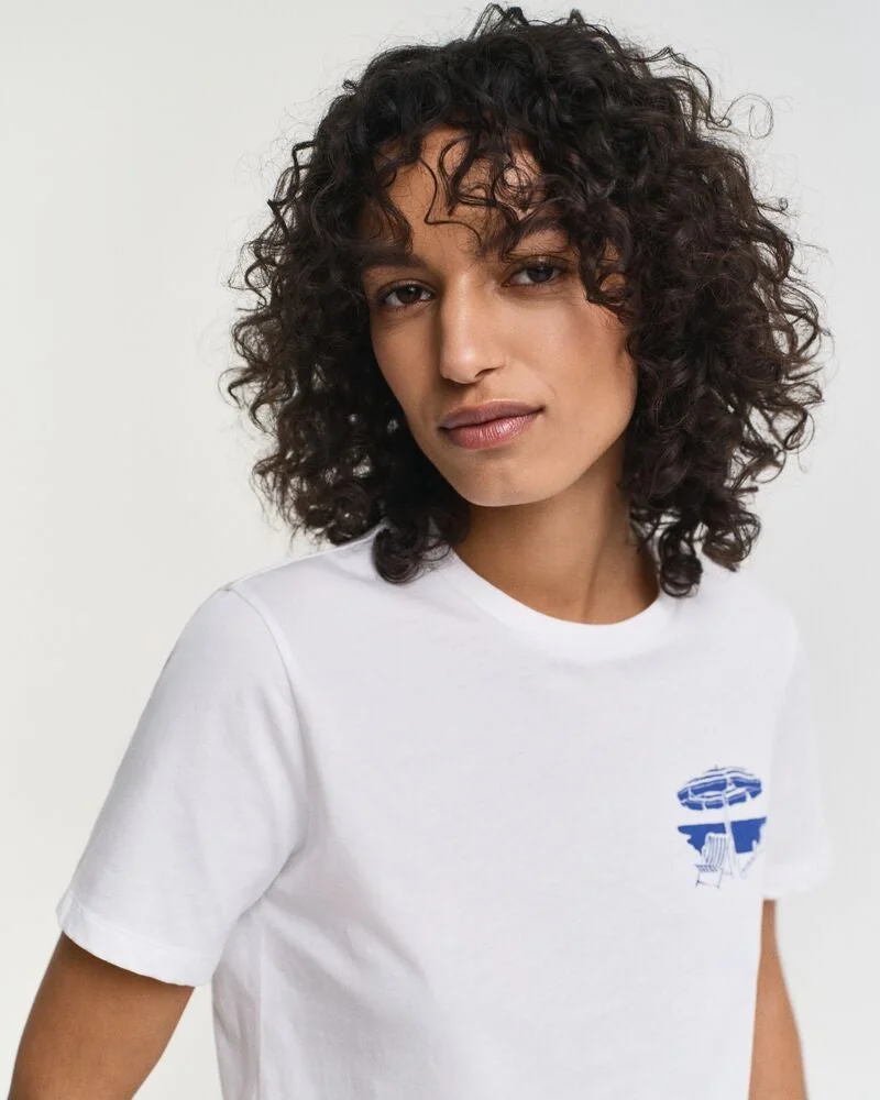 Gant  Regular Graphic Ss T-Shirt for Women | Best Price UAE