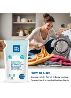 mee mee Baby Liquid Detergent 500 Ml | Ph Balanced, Free From Harsh Chemicals, Safe For Mother'S Hands & Baby'S Skin | Anti-Bacterial, Removes Stains & Odor With One Drop, Hypoallergenic  - Image 5