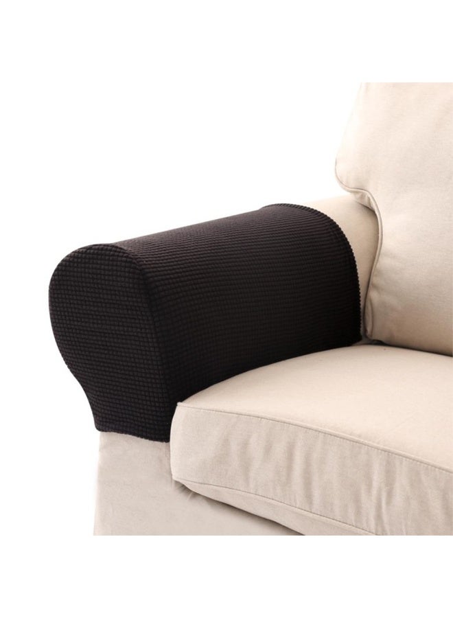 1 زوج من أغطية أذرع الأريكة واقيات أذرع الأريكة المرنة أغطية أذرع الكرسي القابلة للإزالة - Image 4