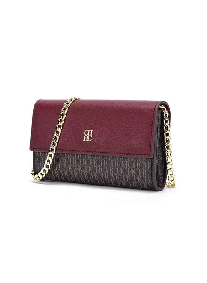 CH CH CHCH Women's Fashion Trendy Crossbody Bag - Exquisite Compact Polyvinyl Chloride Shoulder Bag - Image 1