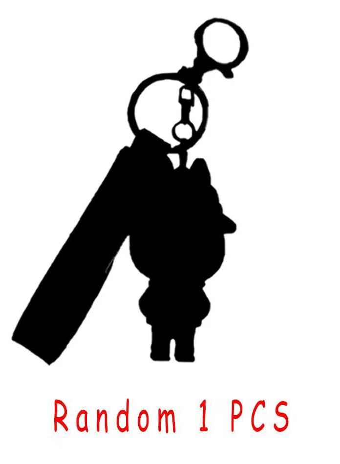 Labubu the Monster Keychain – Random 1 Pcs POP MART Style Cute Cartoon Figure Key Ring – Collectible Bag Charm Gift for Kids & Fans  - Image 4