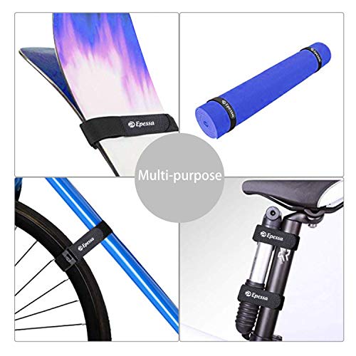 Epessa Bike Rack Strap Bike Wheel Stabilizer Straps, Stonger Grip with Gel, Adjustable Bicycle Straps, Bike Accessories, 2 Pack (Black) - Image 3