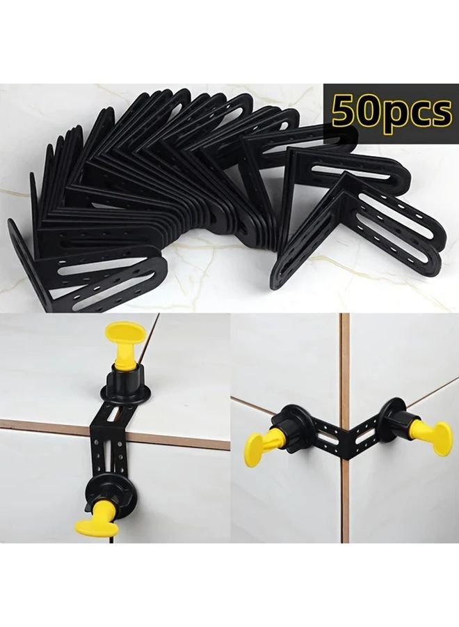 50pcs Tile Leveling Spacers Positioning Joint Fixing Angle Tools - Image 2