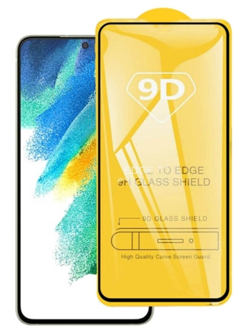 تيمبرد غلاس واقي شاشة بحواف سوداء من الزجاج المقوى متوافق مع هاتف Samsung Galaxy S21 Plus  - Image 1