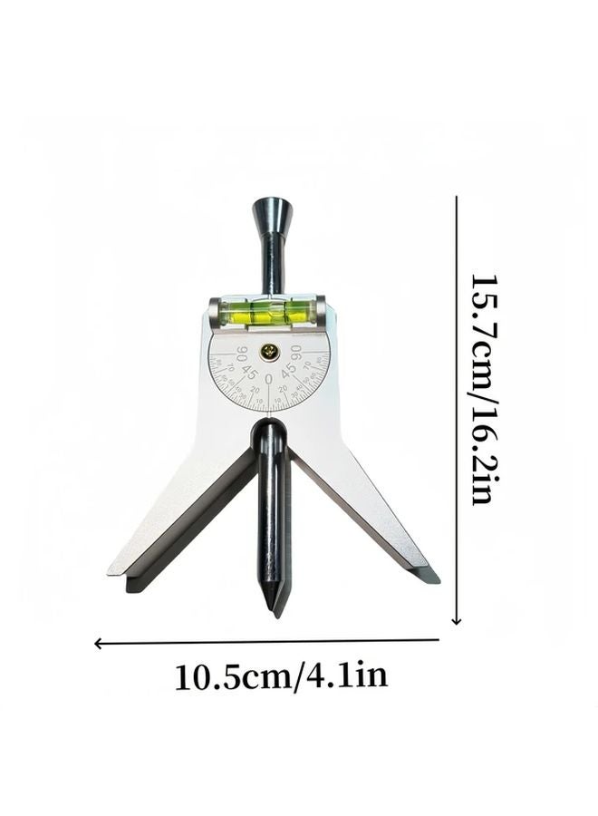 1pc Y Type Pipe Center Locator With Adjustable Measuring Tape For Precise Pipe Alignment - Image 4